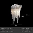 Axyaa Tassel Led Pendant Light Chrome Gold Lustre Indoor Lamp