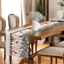 Festive Watercolor Table Runner by Axyaa: Christmas Kitchen Decor & Wedding Party Essential