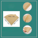 Axyaa Wood Pulp Coffee Filter Cone Set