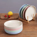 Axyaa Nordic Color Large Round Plate Set - 23CM, Shatter Resistant, Microwave Safe