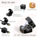 Axyaa Magnetic Cable Organizers - Sleek Cord Holders for Desk, Car, and Charging Cable Management