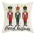 Nutcracker Pillowcase by Axyaa: Festive Christmas Room Decor & Sofa Cushion Cover