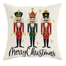 Nutcracker Pillowcase by Axyaa: Festive Christmas Room Decor & Sofa Cushion Cover