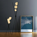 Scandanavian Moon Ball LED Floor Lamp by Axyaa - Nordic Design for Living Room Loft Study