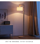 Axyaa Minimalist Solid Wood Floor Lamp LED E27 Nordic Retro Standing Lighting