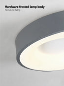 Axyaa Modern Minimalist Round Bedroom Ceiling Lamp