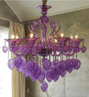 Blue Glass Bubble Chandelier by Axyaa - Modern Lighting Fixture for Living and Dining Rooms