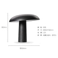 Axyaa Solid Wood Mushroom Table Lamp LED E14 for Study Bedroom