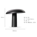 Axyaa Solid Wood Mushroom Table Lamp LED E14 for Study Bedroom