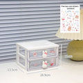 Axyaa Kawaii Desk Organizer Drawer for Stationery, Cards, and Small Objects