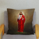Axyaa Jesus Christ Soft Plush Cushion Cover 45*45 Throw Pillow Case Home Decor