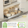 Axyaa Stainless Steel Expandable Dish Rack Drawer Basket Organizer