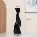 Axyaa Ceramic Geometric Lines Vase Abstract Decorative Ornaments