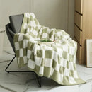 Axyaa Nordic Velvet Checkerboard Throw Blanket 150x200cm