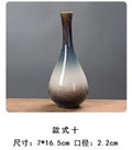 Axyaa Vintage Kiln Glaze Ceramic Small Vase Ornaments