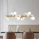 Axyaa Gold Iron Art Glass Chandelier - Elegant Lighting Décor