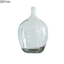 Axyaa Glass Vase: Big Belly Flower Arrangement Hydroponics Home Decoration