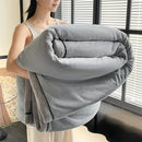 Axyaa Double Layer Milk Velvet Blanket: Warm Plush Throw for Sofa, Bed, & Nap