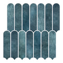 Axyaa 3D Fish Scale Tile Stickers, Matte Finish, 30cm x 30cm - Set of 10