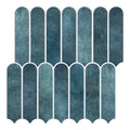 Axyaa 3D Fish Scale Tile Stickers, Matte Finish, Waterproof for Kitchen Bathroom Walls