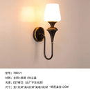 Axyaa Copper Glass LED Wall Lamp - Luxury Minimalist Black/Gold Lustre Sconces for Living Room
