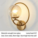 Axyaa LED Glass Wall Lamp Indoor Bedroom Bedside Home Decor Lighting