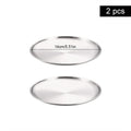Axyaa Stainless Steel Round bone Spitting Dish Fruit Meat Tableware