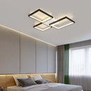 Axyaa Modern Gold/Black LED Chandeliers for Living Room, Bedroom, Study Room