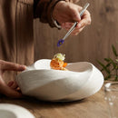 Axyaa Ceramic Insulation Plate - Restaurant Hotel Tableware Fruit Dessert Salad Plate
