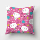 Black Cat Pattern Pillowcase for Sofa Decor Axyaa Brand