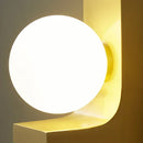 Axyaa Gold Luxury Round Bedroom Wall Sconce for Modern Living Room Aisle Bedside