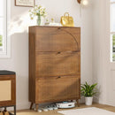Axyaa 3-Drawer Wooden Shoe Storage Cabinet for Narrow Entryway
