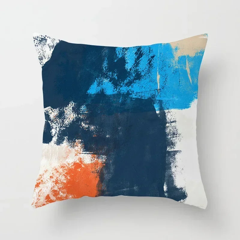 Nordic Abstract Velvet Pillow Cover by Axyaa - Simple & Chic