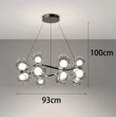 Axyaa LED Staircase Chandeliers for Living Room Indoor Lighting