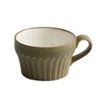 Axyaa Coarse Pottery Ceramic Coffee Mug, 350ML Teacup for Breakfast, Latte & Office.