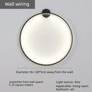 Axyaa Nordic Round Ring LED Wall Lamp - Dual-Mount Sconce