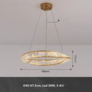 Modern Italian Style Crystal Ceiling Lamp for Master Bedroom by Axyaa