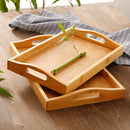 Axyaa Bamboo Tea Tray, Food Storage, Dinner Plate, Kitchen Tableware