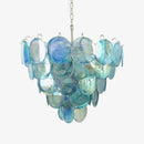 Axyaa Multicolour Murano Glass Disc Chandelier - French Atmosphere Pendant Light