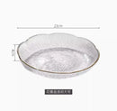 Axyaa Glass Fruit Plate: High Beauty Delicate Dim Sum Candy Snack Plate
