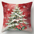 Axyaa Christmas Pillowcase - Red Santa Claus Snowman Sofa Cover - Home Decor Gift