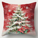 Axyaa Christmas Pillowcase - Red Santa Claus Snowman Sofa Cover - Home Decor Gift