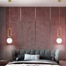 Axyaa Nordic Glass Ball Chandelier for Modern Kitchen Dining Bedroom Decor