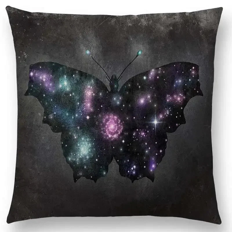 Cute Ghost Sailboat Whale Diver Cushion Cover by Axyaa