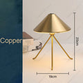 Axyaa Tripod Cone Lamp LED Night Light - Touch Sensor, Tricolored, Rechargeable