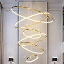 Axyaa Nordic Home Decoration Stair Chandelier Living Room Bedroom Dining Room Pendant Lights Ceiling Light Indoor Lighting