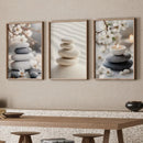 Zen Floral Art Posters Set for Cozy Modern Decor, Axyaa Canvas Paintings