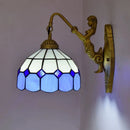 Axyaa Nordic Tiffany Stained Glass Wall Lamp for Bedroom and Balcony