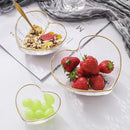 Axyaa Golden Trim Glass Bowl Set for Salad, Fruit, and Dessert