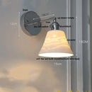 Axyaa Clear Glass Iron Wall Lamp with Pull Chain Switch & Rotatable Up Down Light